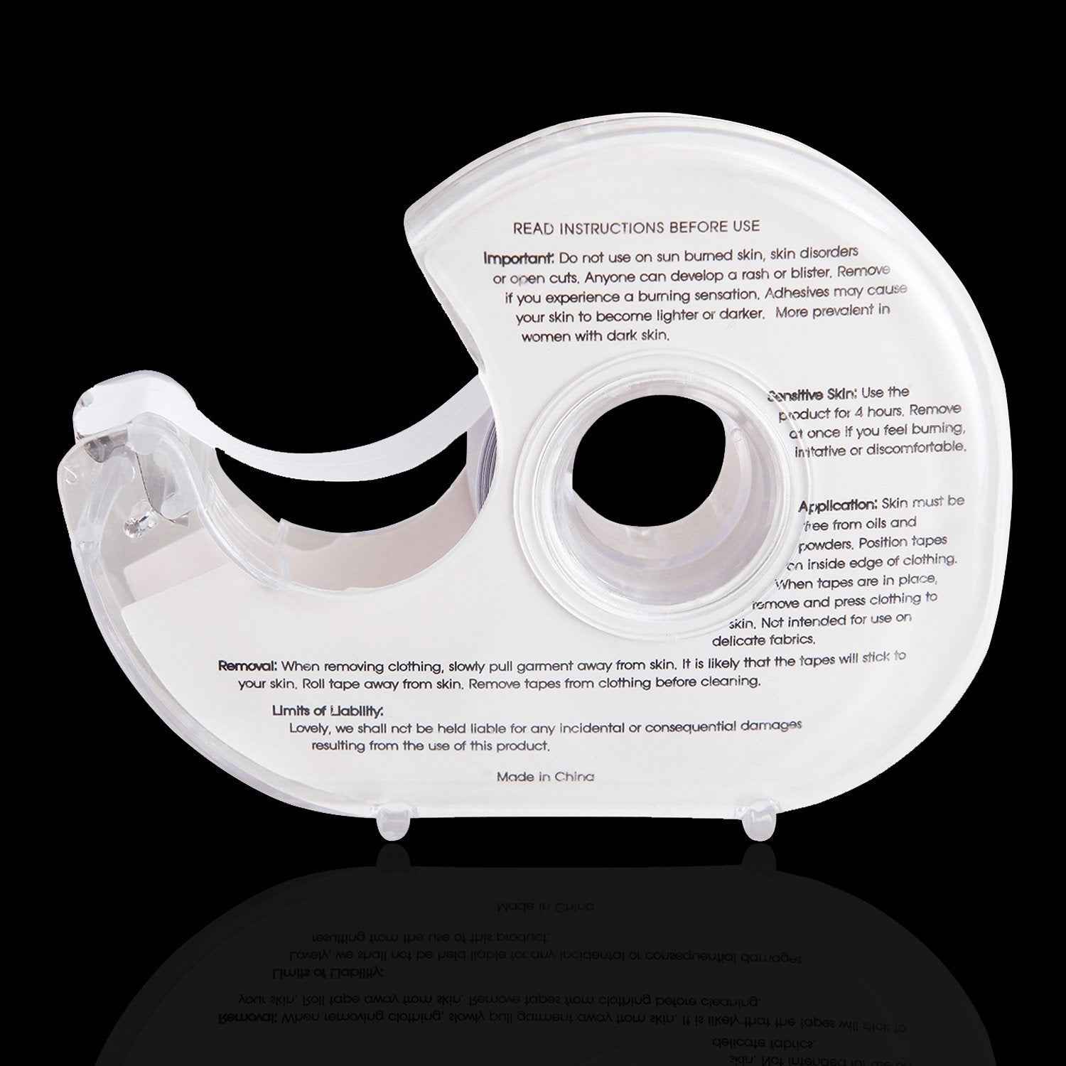 Double Sided Body Clothing Invisible Lingerie Tape Dispenser 4 Pack