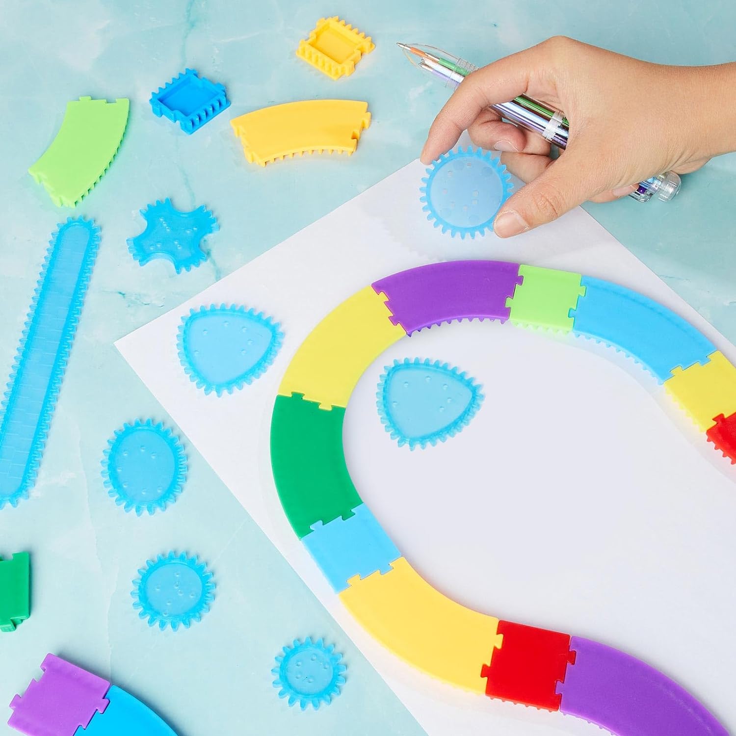 Art Game Drawing Toys Spiral Curve Stencil Set