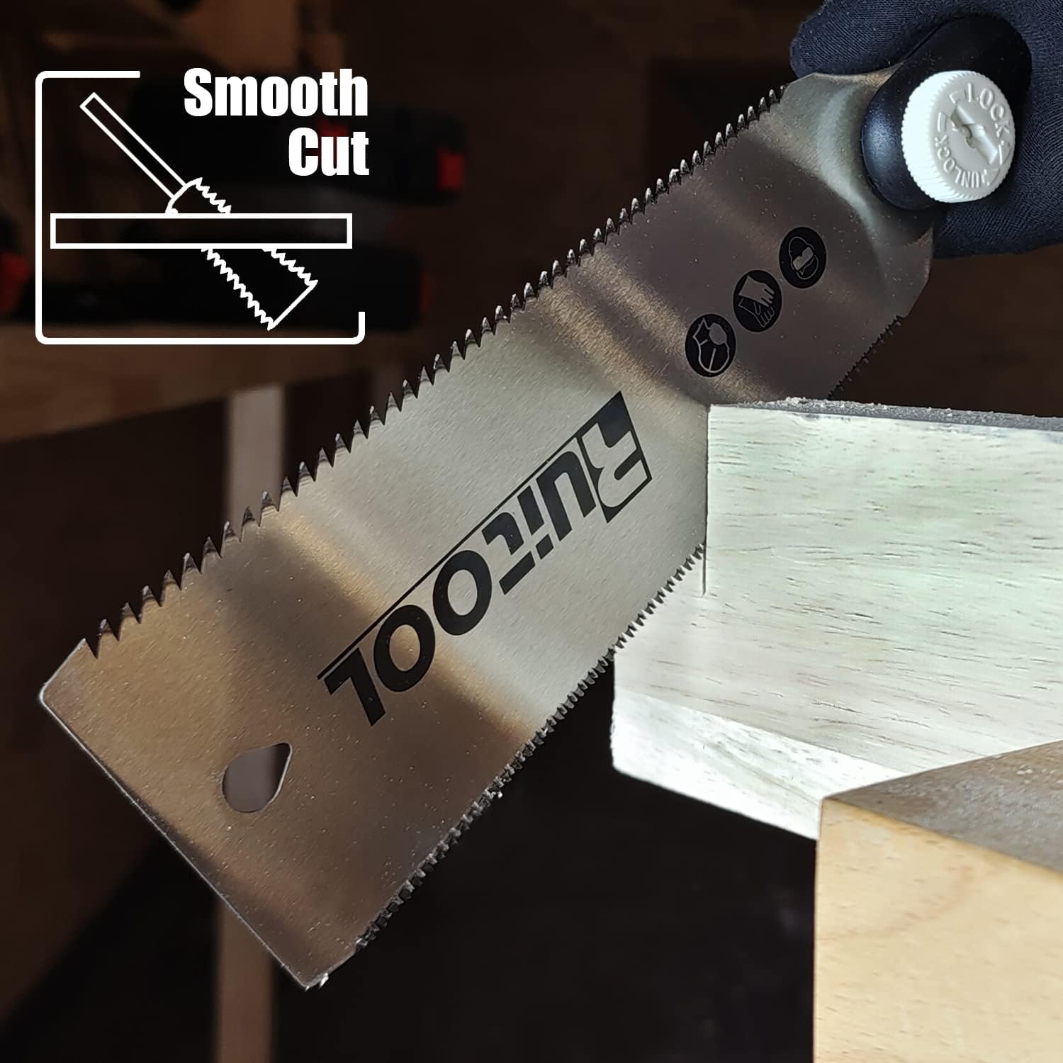 RUITOOL Japanese Hand Saw,7 Inch Pull Saw,SK5 Blade Woodworking
