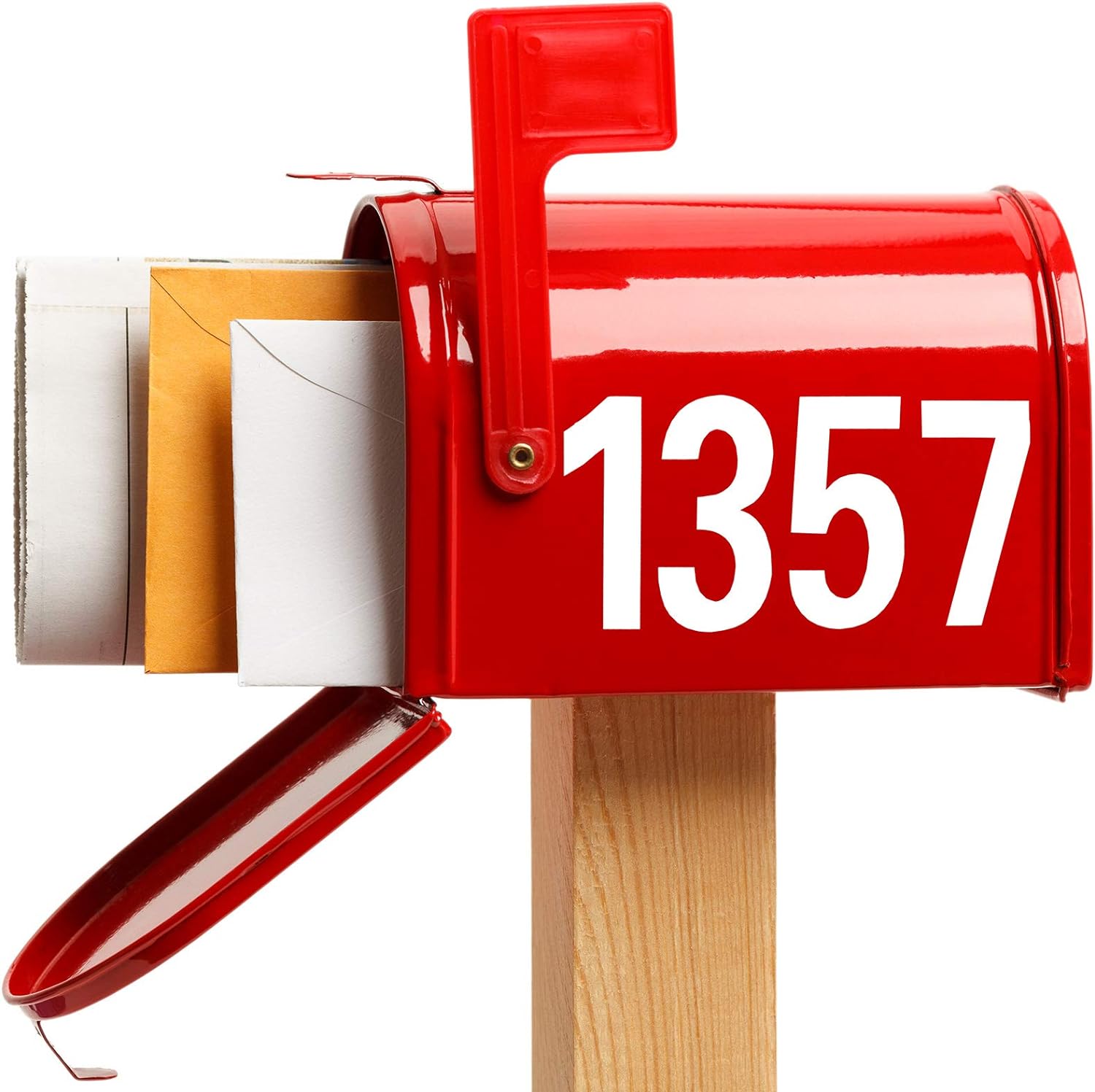 40pcs Mailbox Number 0-9 Sticker Decal Adhesive Silver 3 Inch