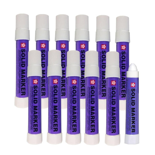 SAKURA Solid Marker,Permanent Marker Paint Pens,12 Pack,White