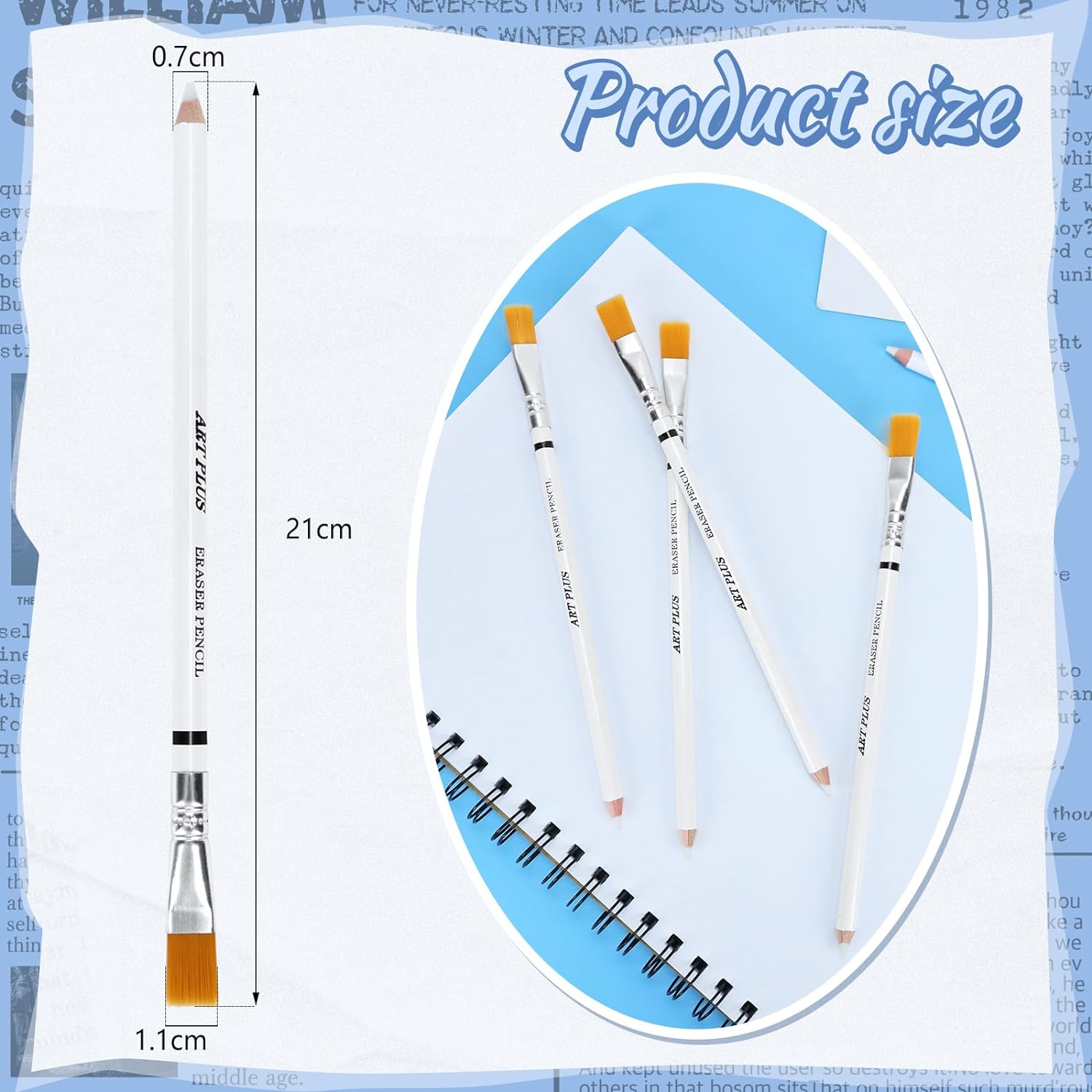 Set Di 5 Penne Cancellabili Con Gomma Modellabile – Per Artisti, Schizzi E Disegni Tecnici, Con Pennello Integrato Set Di 5 Penne Cancellabili Con Gomma Modellabile – Per Artisti, Schizzi E Disegni Tecnici, Con Pennello Integrato