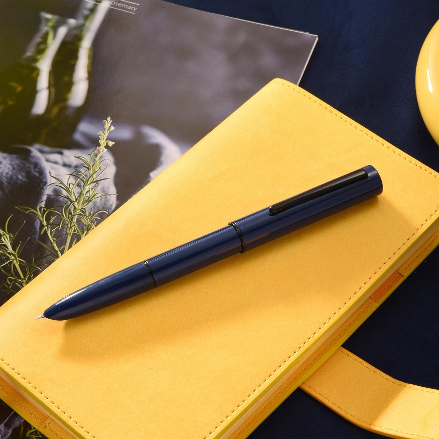 Hongdian C1 - Pluma Estilográfica De Punta Fina, Color Verde Oscuro Y Diseno Retro Clasico Con Convertidor De Tinta Hongdian C1 - Pluma Estilográfica De Punta Fina, Color Verde Oscuro Y Diseno Retro Clasico Con Convertidor De Tinta