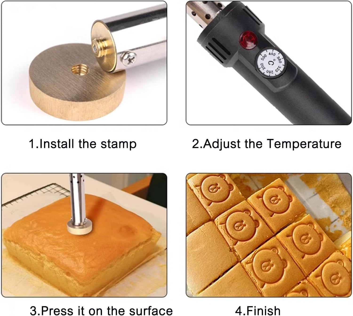 Handheld Branding Iron Machine 300W | Adjustable Temperature | Straight Tip
