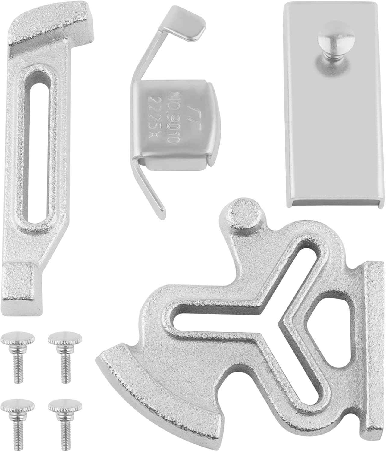 Guía magnética de costura de metal con forma de flor de ciruelo e incluye tornillos