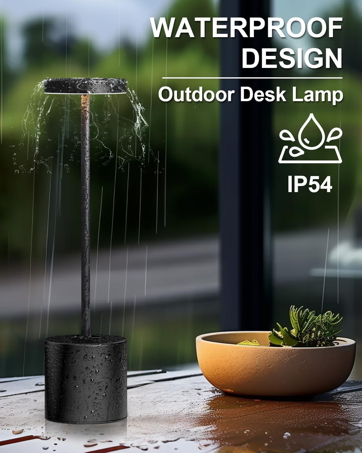 Cordless Portable LED Desk Table Lamp Rechargeable 2 Pack