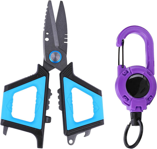 HUI TONG Professionelle Angelschere mit Flaschenöffner