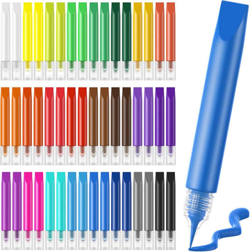 48Pcs Suncatcher Paint Pens for Kids Stained Glass Window 24 Color