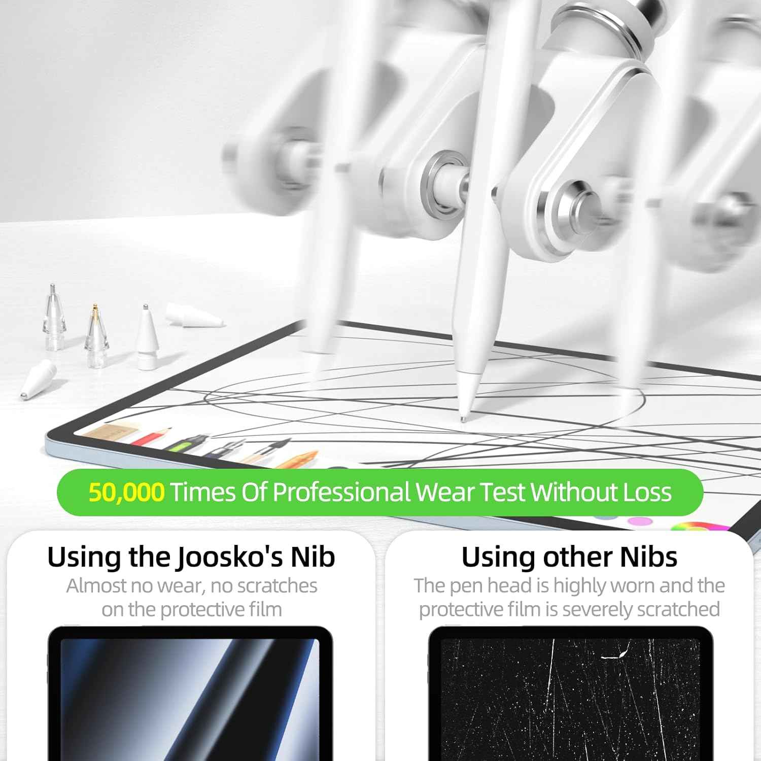 Replacement Tips for Apple Pencil Pro/USB-C/2nd Gen/1st Gen 6 Pack