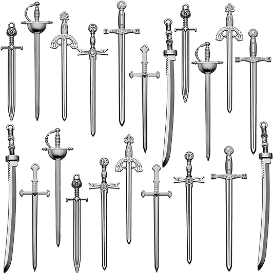 Antique Swords Knife Bookmarks 21 Pack