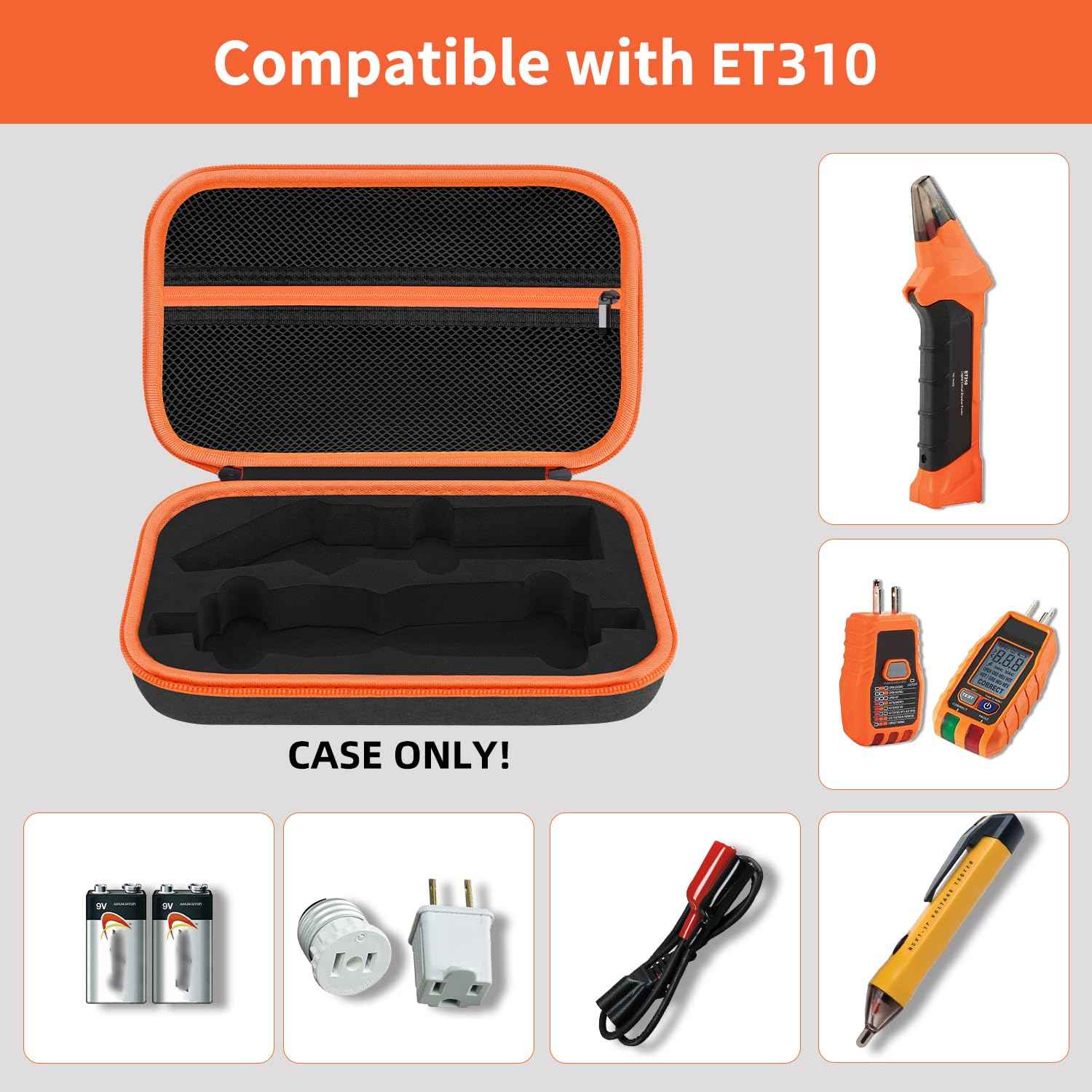 Hard Case for Klein Tools ET310 AC Circuit Breaker Finder Electric Tester