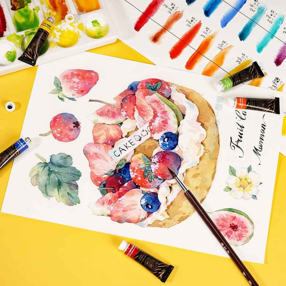 Paul Rubens Aquarelverfset, 36 x 5 ml, levendige kleuren, voor professionele kunstenaars en hobbyisten, kunstbenodigdheden voor aquarelschilderen, strips, illustratie, decoratie Paul Rubens Aquarelverfset, 36 x 5 ml, levendige kleuren, voor professionele kunstenaars en hobbyisten, kunstbenodigdheden voor aquarelschilderen, strips, illustratie, decoratie