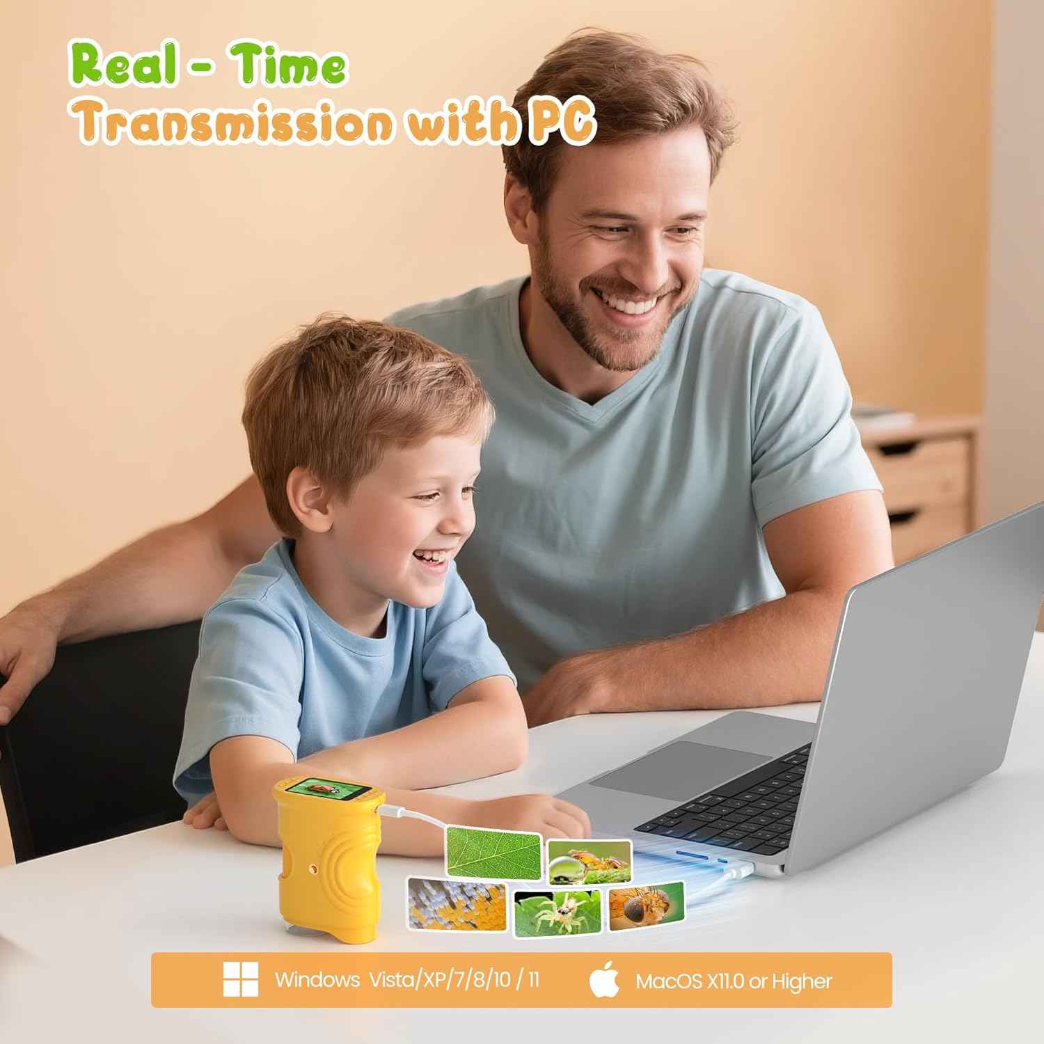 1000X Handheld Digital Microscope for Kids