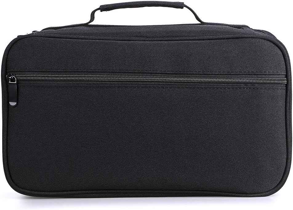 Deluxe PU Lederen Etui Voor Kleurpotloden - 120 Sleuf Potloodhouder Met Handvat Riem Handige Gekleurde Pennendoos Groot Zwart Deluxe PU Lederen Etui Voor Kleurpotloden - 120 Sleuf Potloodhouder Met Handvat Riem Handige Gekleurde Pennendoos Groot Zwart