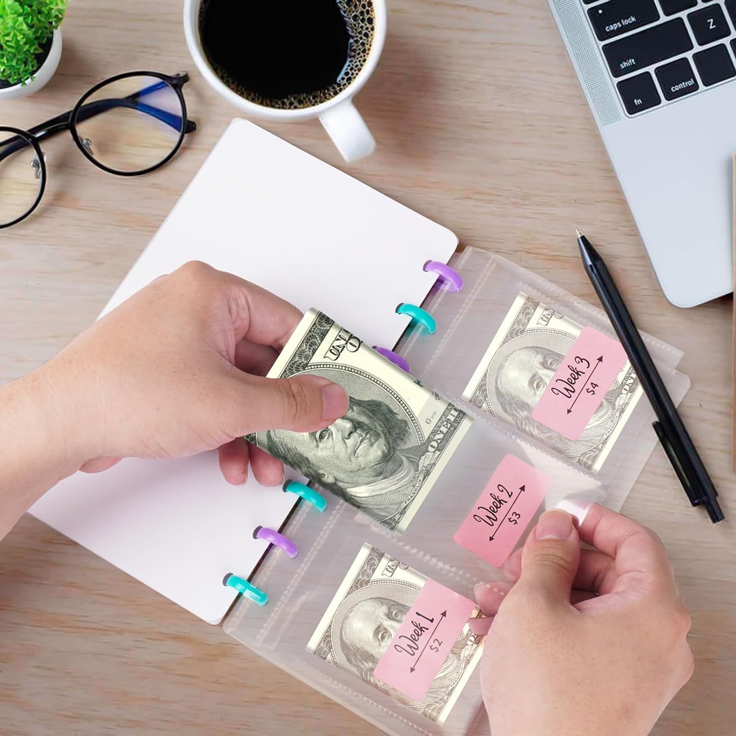 52 Weeks Saving Challenge Binder Budget Planner