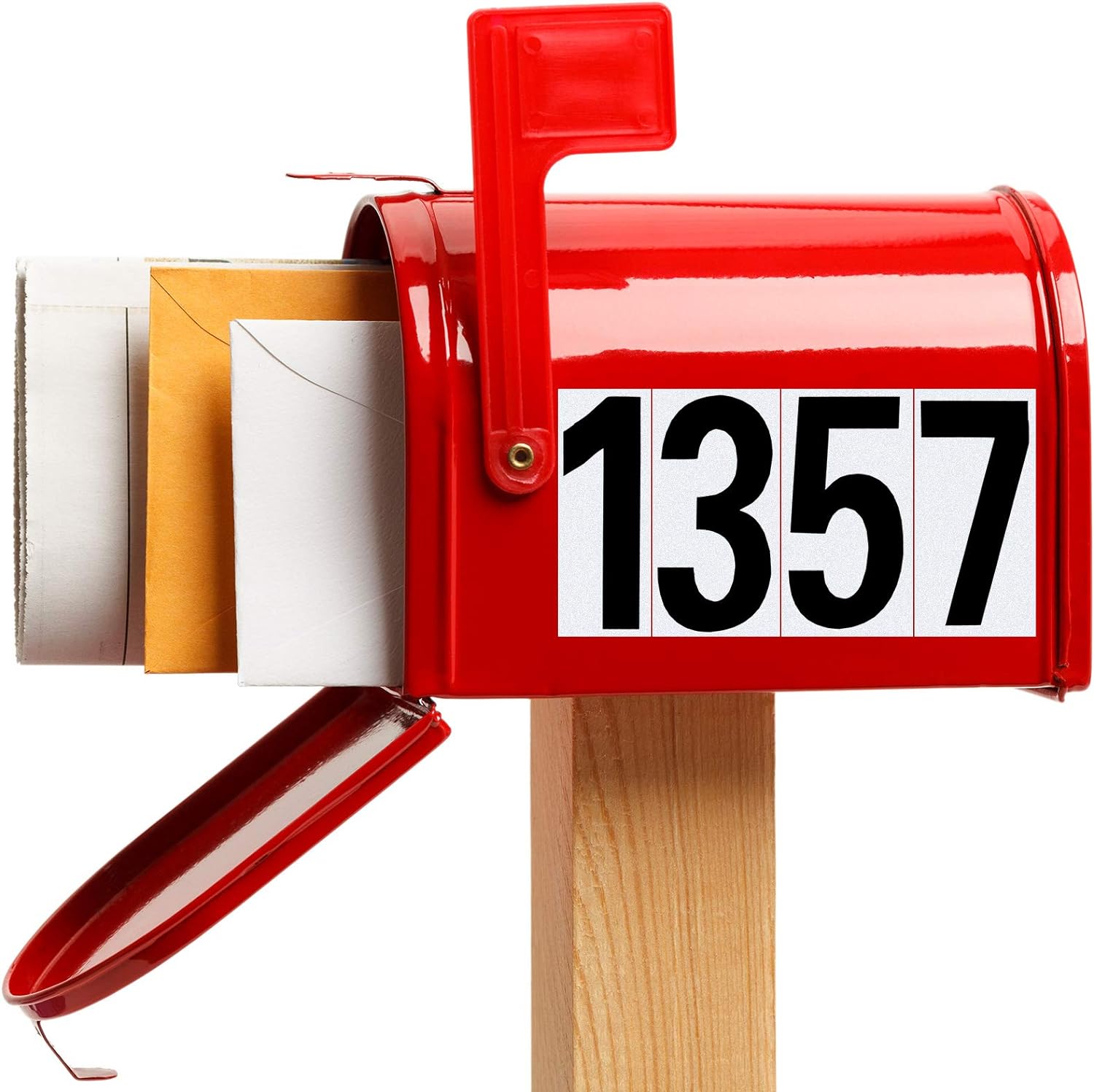 40pcs Mailbox Number 0-9 Sticker Decal Adhesive Black 3 Inch