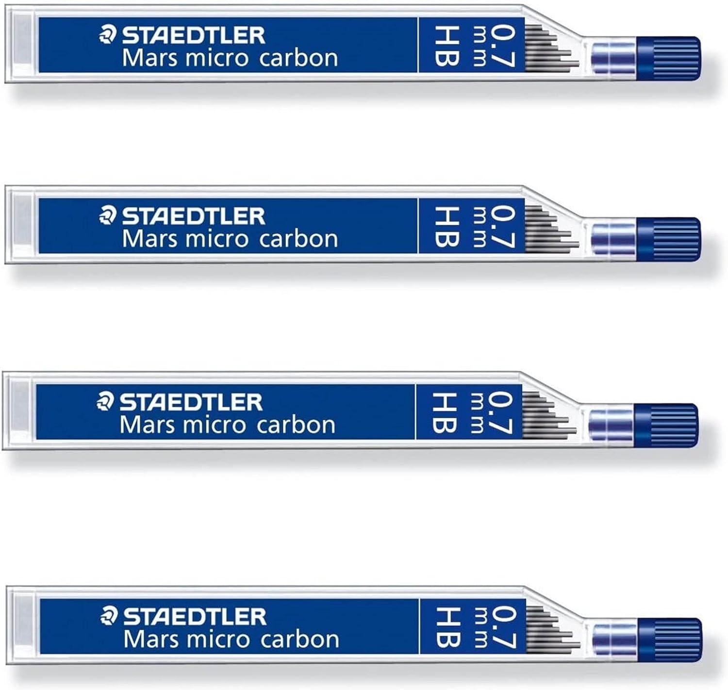Staedtler Mars Micro Carbon 0.7mm Pencil Lead Refill HB,4 Pack