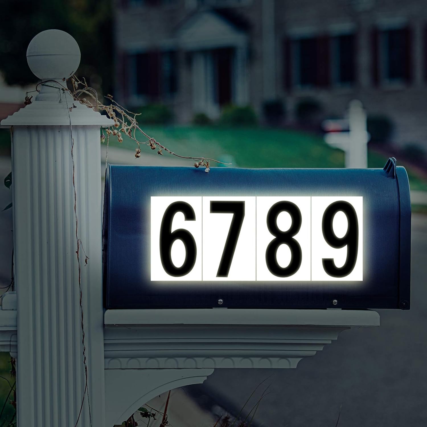 40pcs Mailbox Number 0-9 Sticker Decal Adhesive Black 3 Inch
