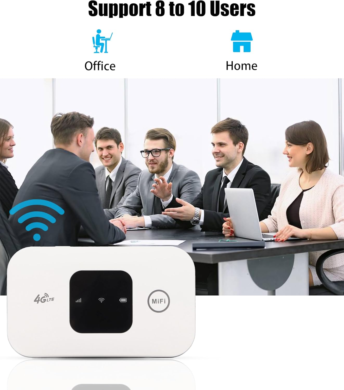 Portable 4G LTE Mobile WiFi Router for Home Office Travel