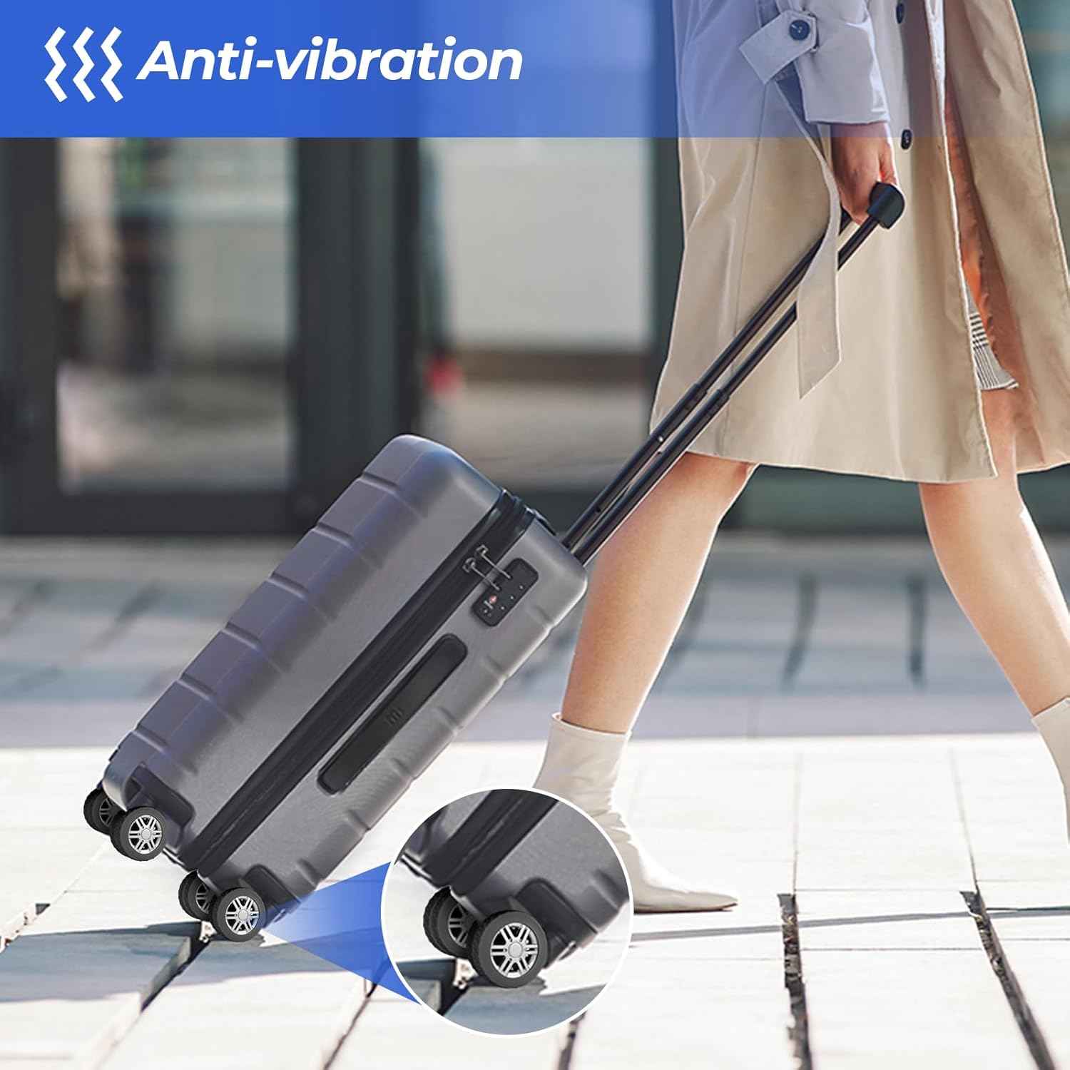 Silicone Suitcase Luggage Wheel Covers Protectors 8 Pack