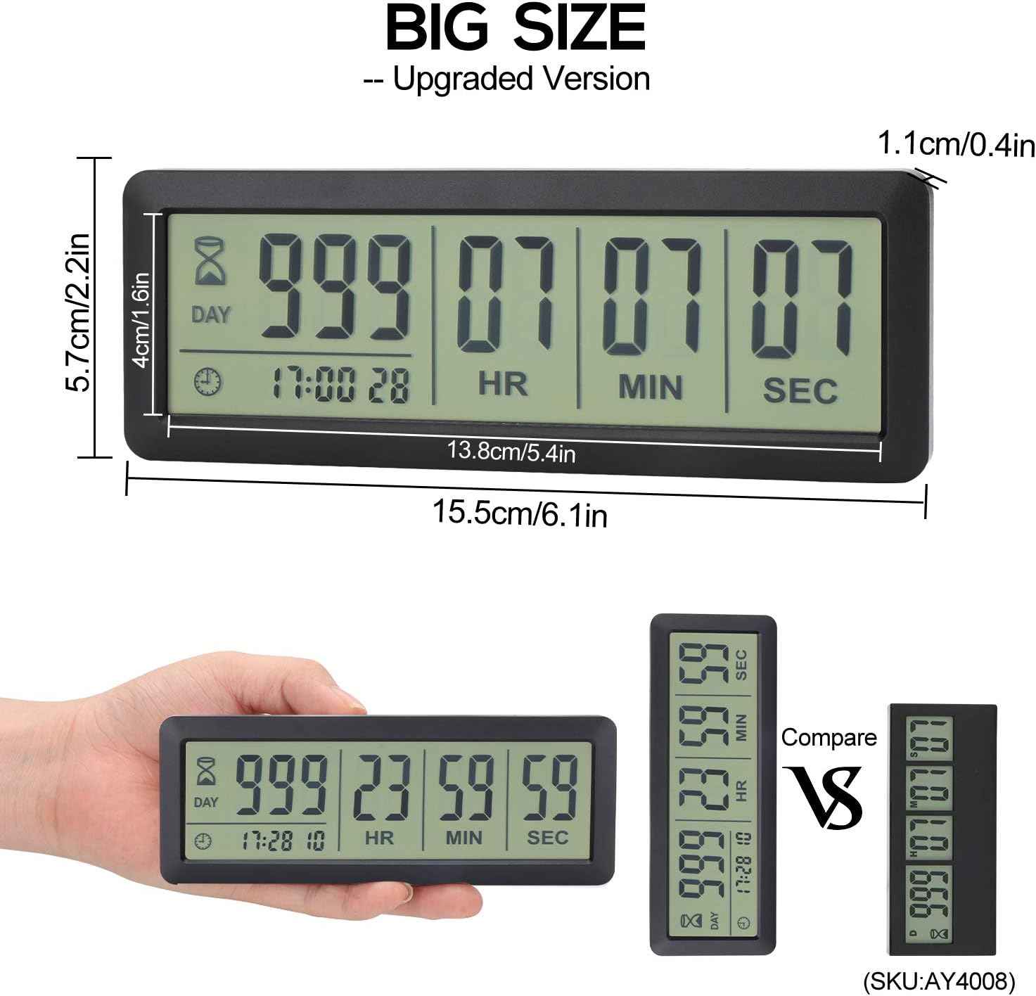 PURSUN PS-220 Digital Countdown Days Timer Clock