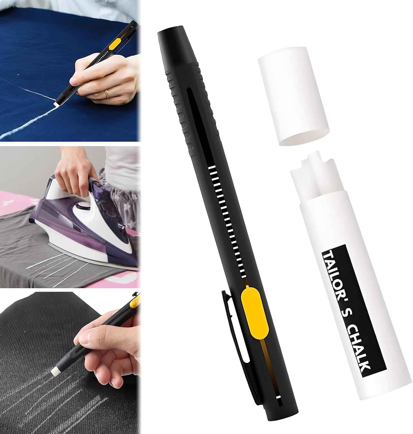 Heat Erasable Fabric Marking Pen Set,2 Pens with 20 Refills