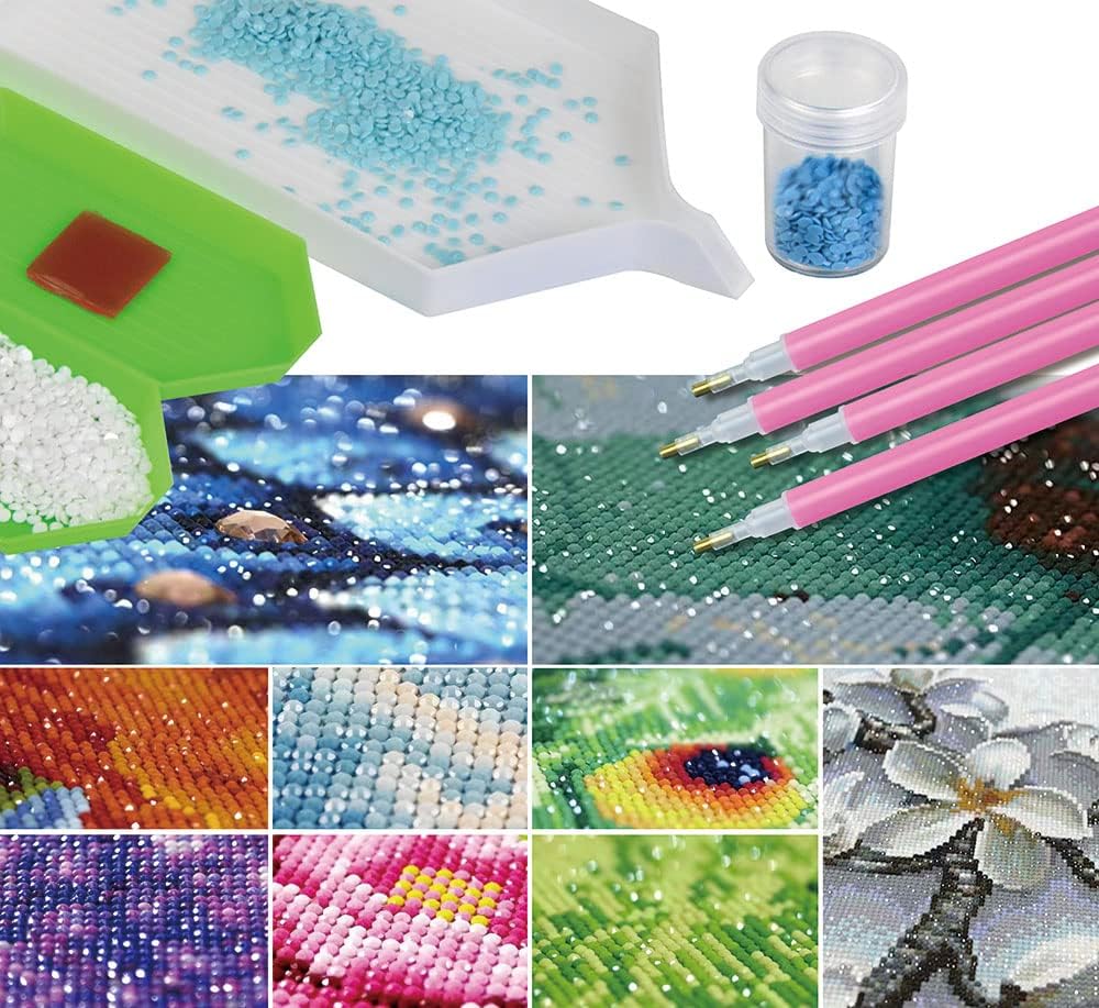 60 Slots Diamond Painting Storage Container,Accessory Kit with Tools