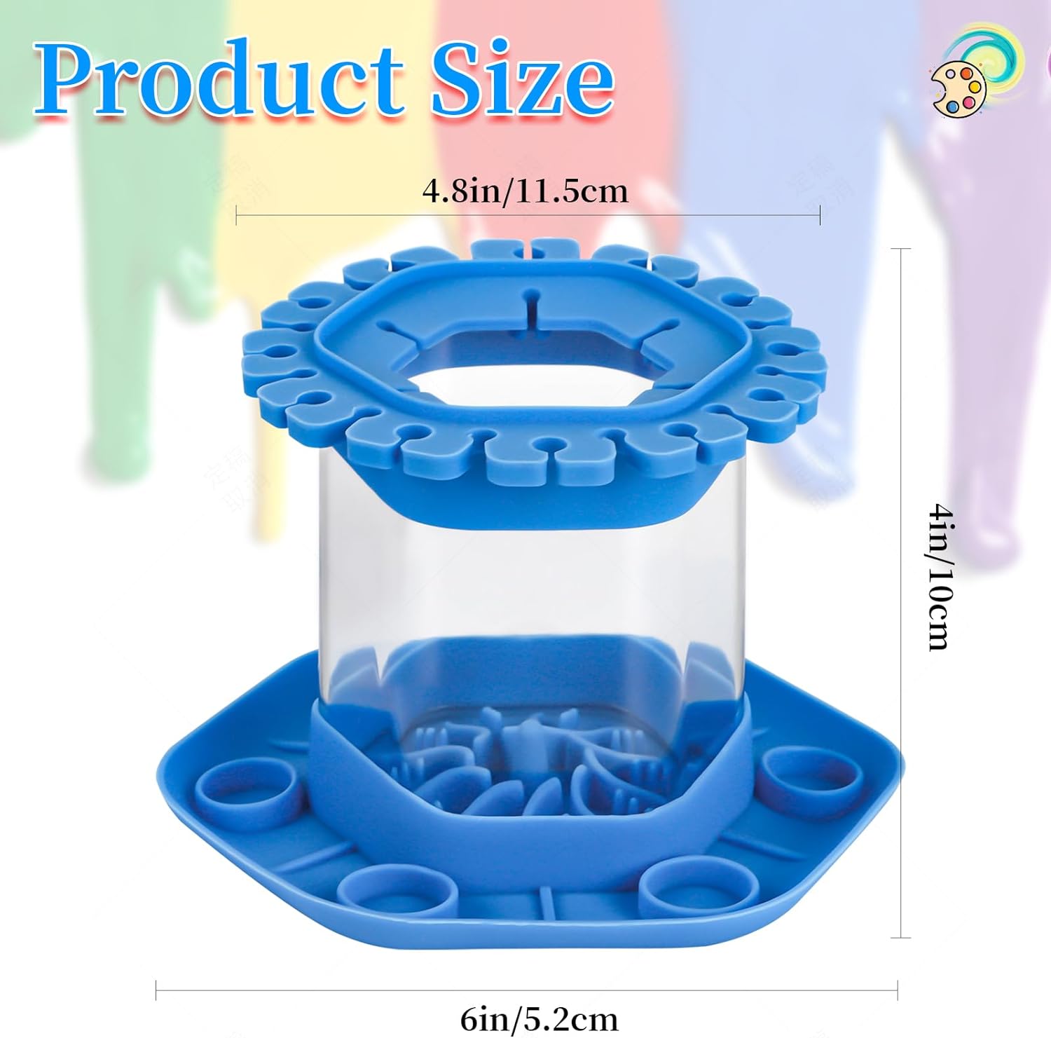 Paint Brush Pen Cleaner Rinse Cup Holder