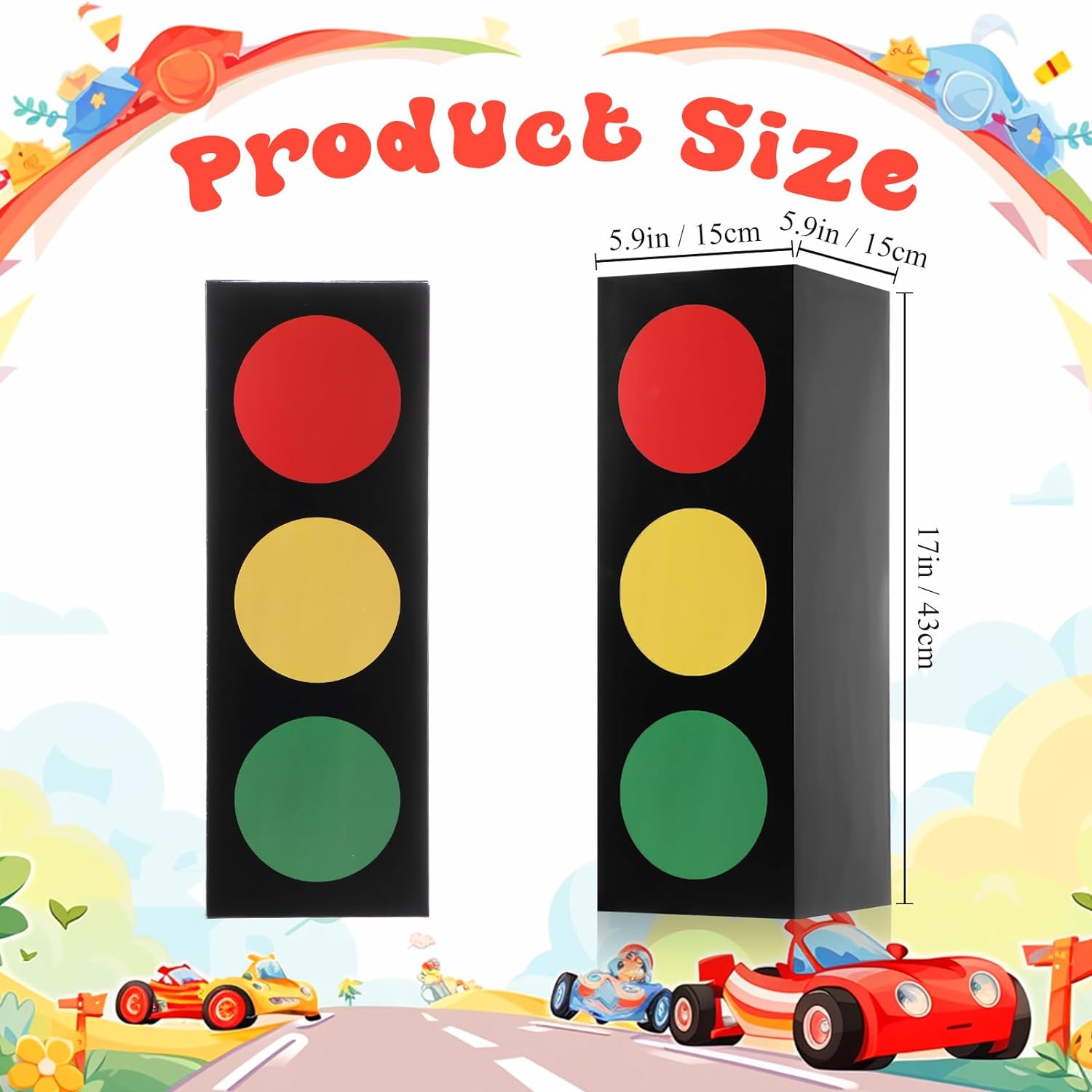 Traffic Light Favor Boxes Birthday Party Construction 2 Pack