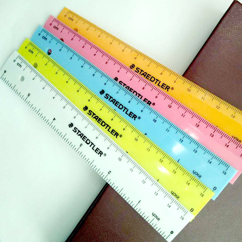Stadler Ruler STAEDTLER 562 Transparent Colored Rulers,6 inch,5 Pack