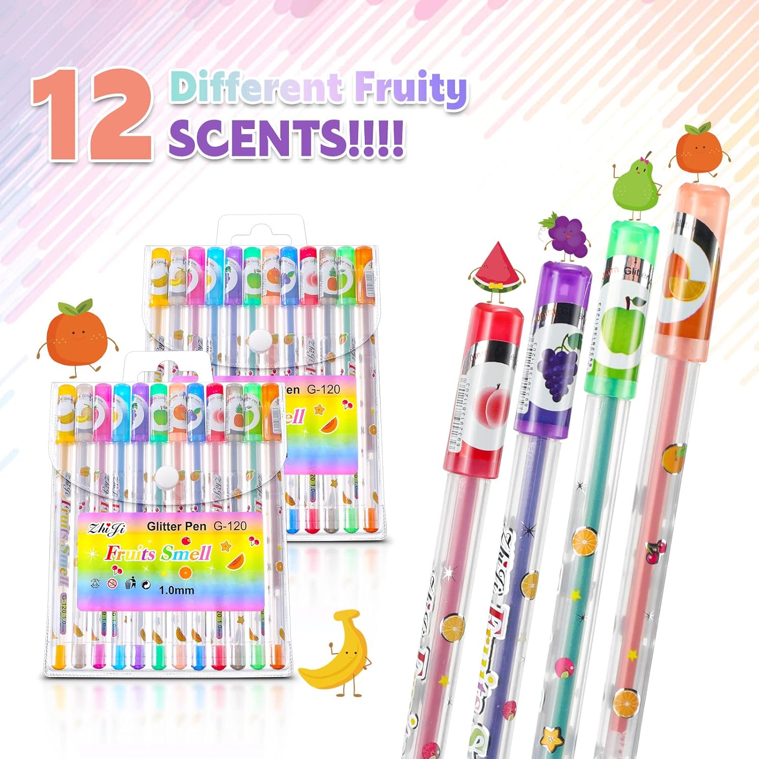 Penne Gel Colorate, 120 Set Penne Gel Colorate Pack, Penna Glitter Con Penne Gel Colorate, 120 Set Penne Gel Colorate Pack, Penna Glitter Con