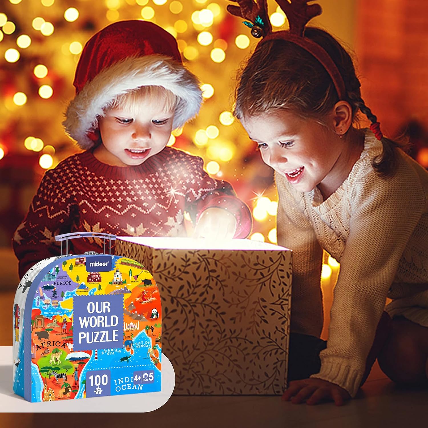 SYNARRY Grand puzzle rond de 70 pièces pour enfants de 3 à 10 ans, cadeaux populaires avec planètes et espace, jouets du système solaire pour garçons
