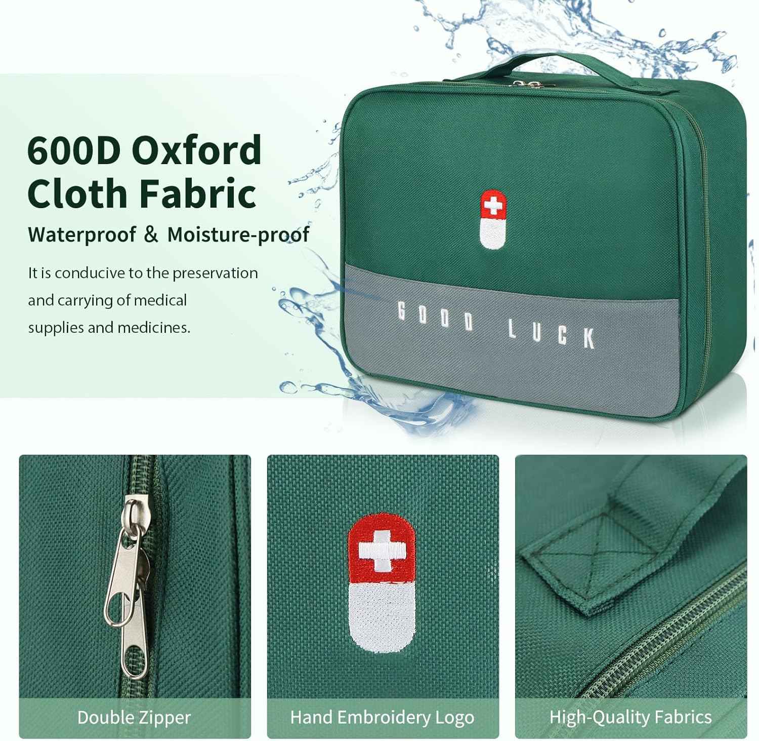 Empty Medical Supplies Organizer Bag Trauma Kit