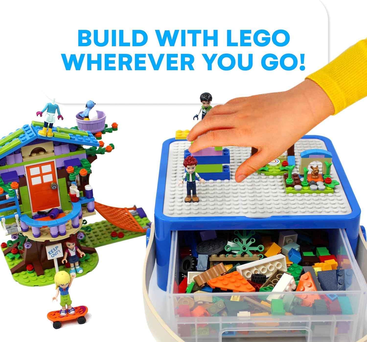 Bins & Things Storage Bin Organizer Box for LEGO Building Blocks