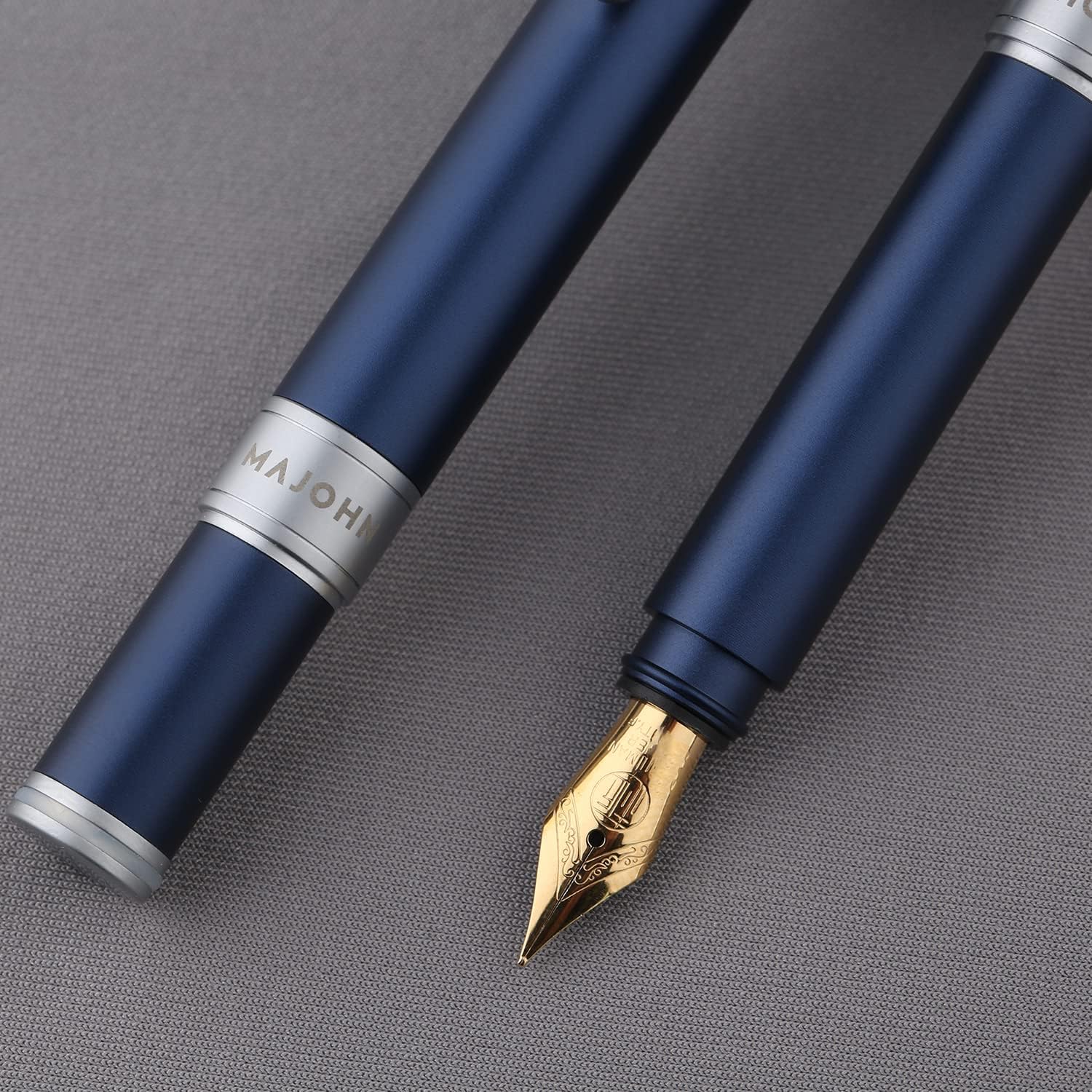 Majohn N1 Mini Fountain Pen Fine Nib,Aluminum Pocket Short Travel Pen