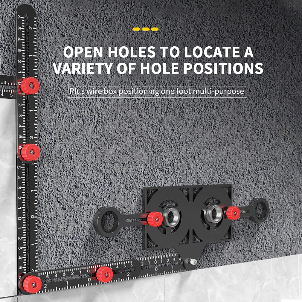 Sealing Angle Ruler 12-Sided Angle Construction Ruler with Hole Punch Locator