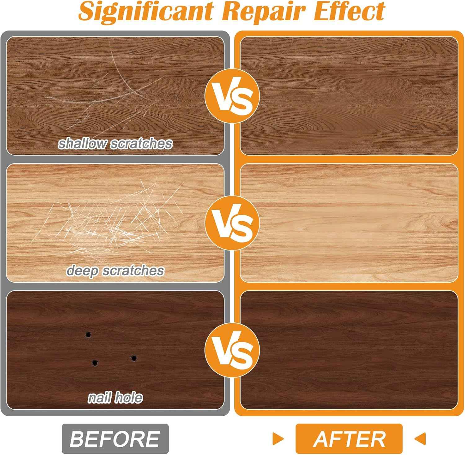 30 Color Wood Filler Sticks Putty Wax Crayons for Furniture Repair