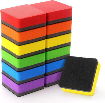 12 Pack Magnetic Whiteboard Eraser Square