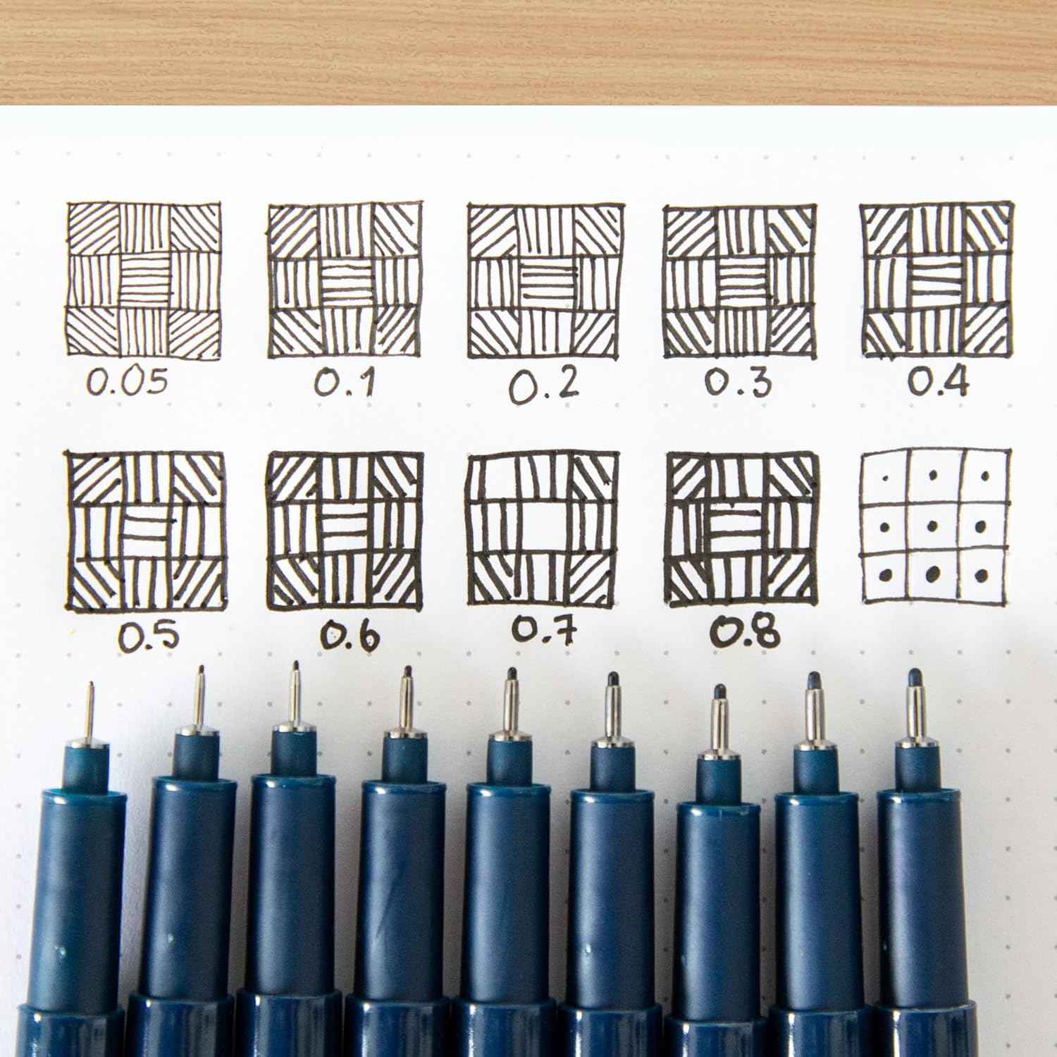 Edding 1880 Drawliner Fineliner Technical Pen Set,10 Count Black Ink