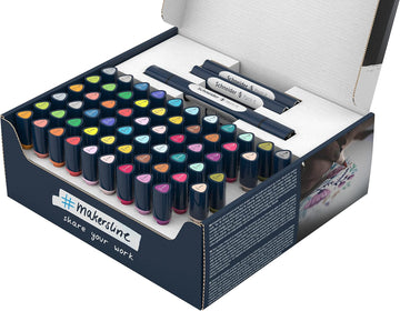 Schneider Twin Marcador Paint-It 040 Pincel y Punta Redonda 30 Colores (72 Piezas)