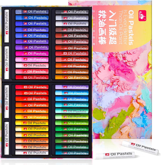 26/52 Oil Pastels for Artist - Soft Oil Crayons Art Set for Kids