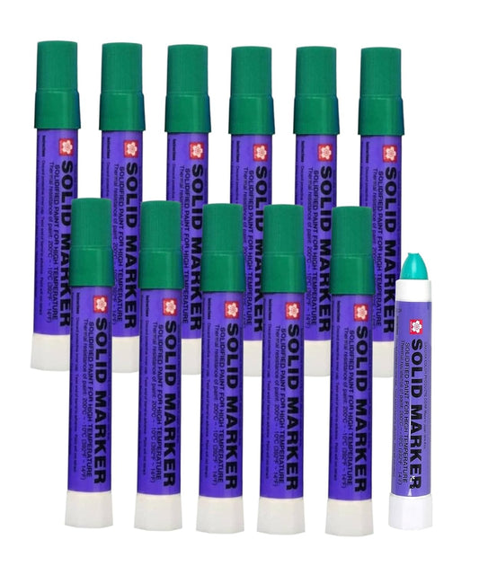 SAKURA Solid Marker,Permanent Marker Paint Pens,12 Pack,Green