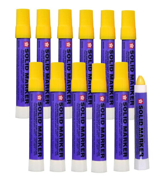 SAKURA Solid Marker,Permanent Marker Paint Pens,12 Pack,Yellow