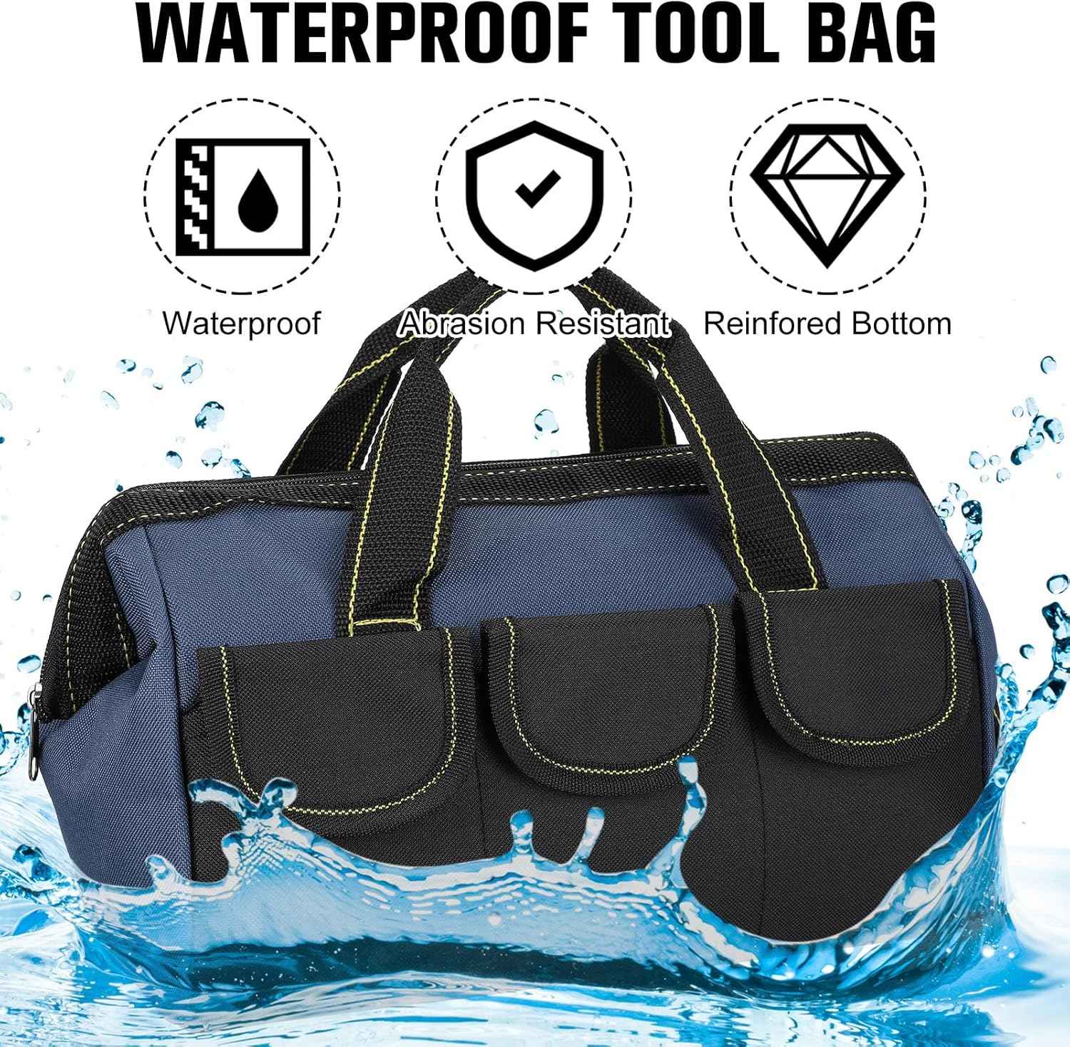 3 Pack Tool Bags for Electrician Carpenter Mechanic 13 inch