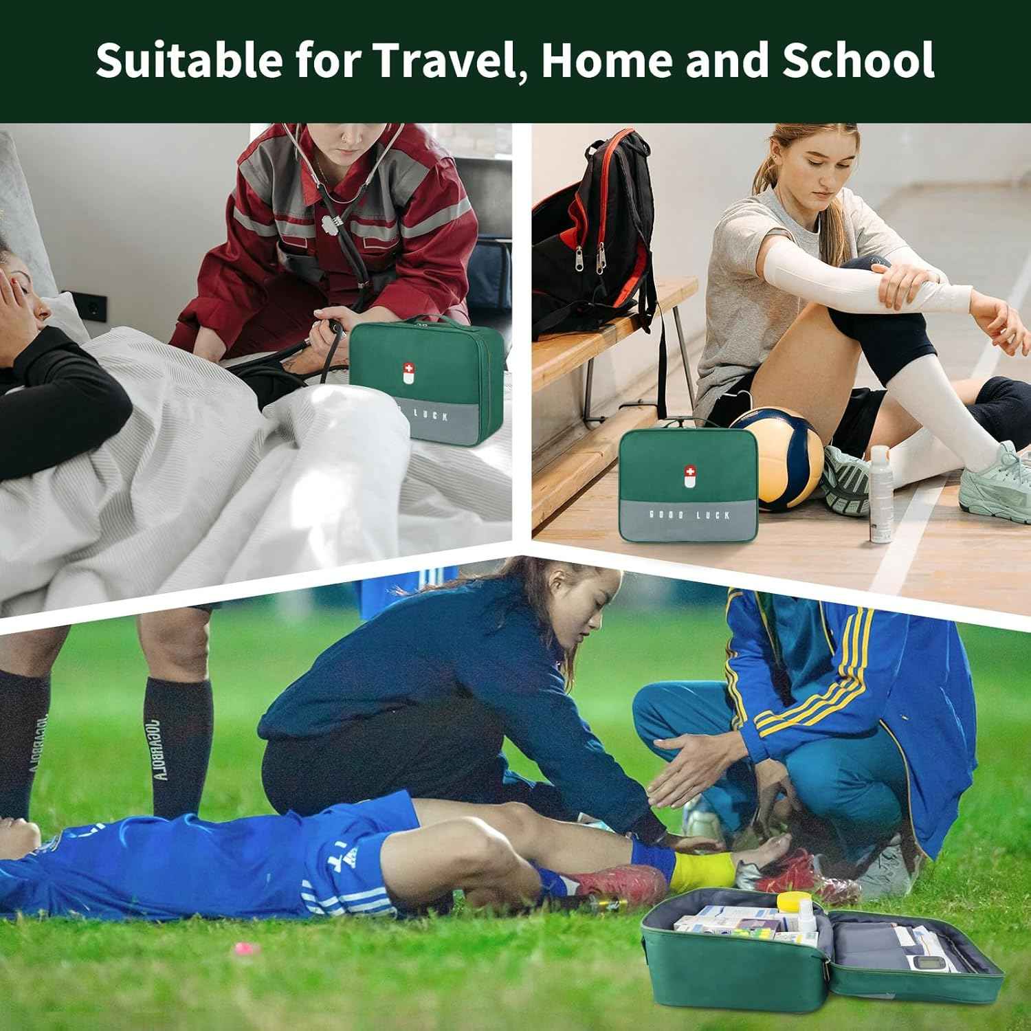 Empty Medical Supplies Organizer Bag Trauma Kit