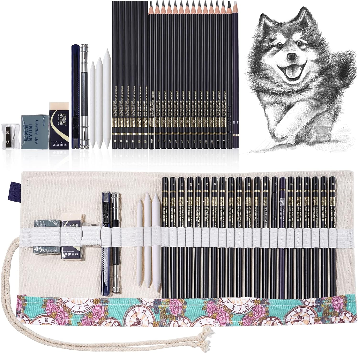 30pcs Professional Art Drawing Sketching Pencils