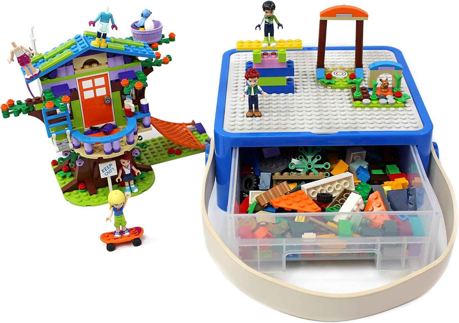 Bins & Things Storage Bin Organizer Box for LEGO Building Blocks