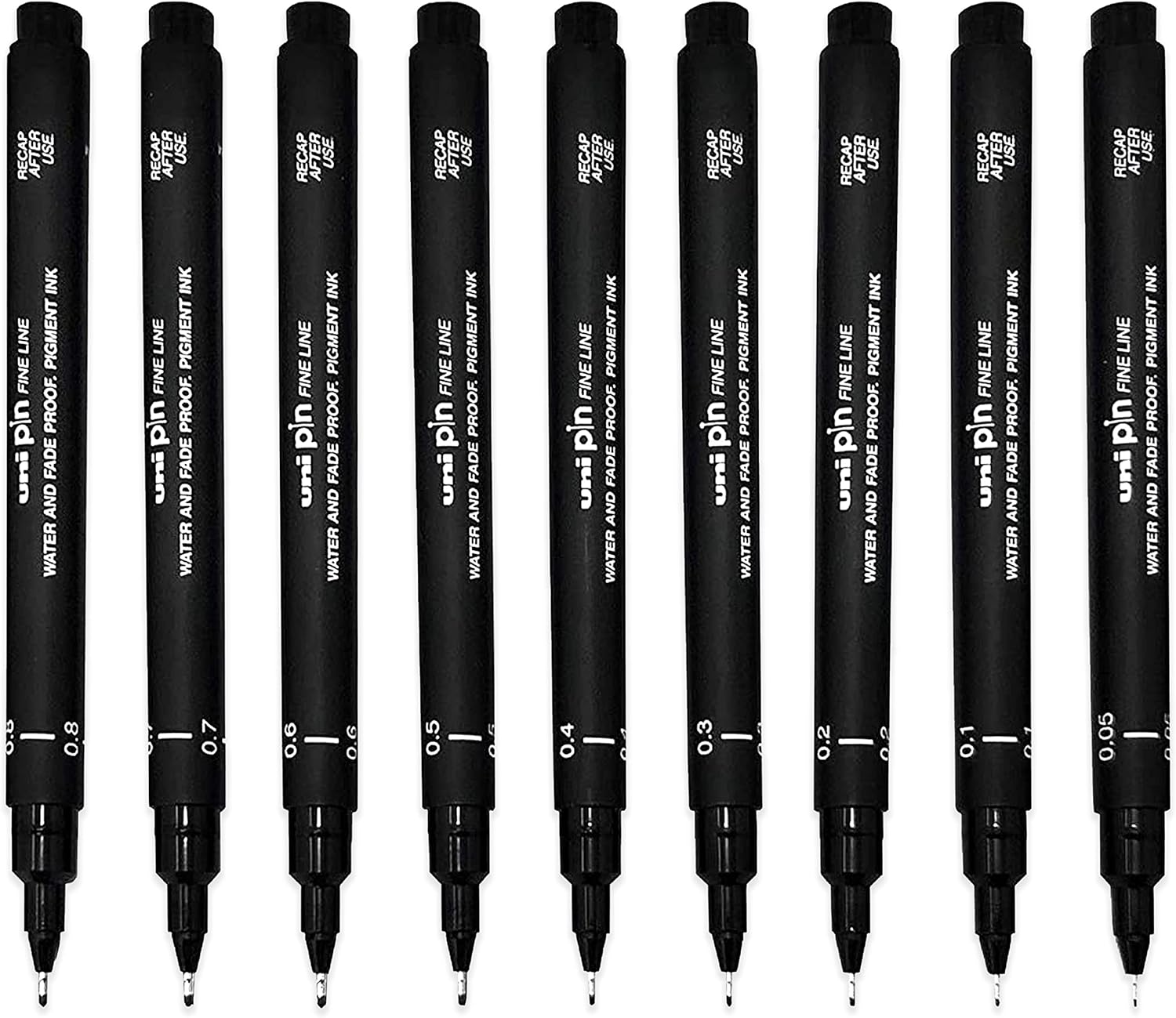 Unipin Uni Pen Fineliner Uni Pin Fineliner Drawing Pen Grades Black Ink