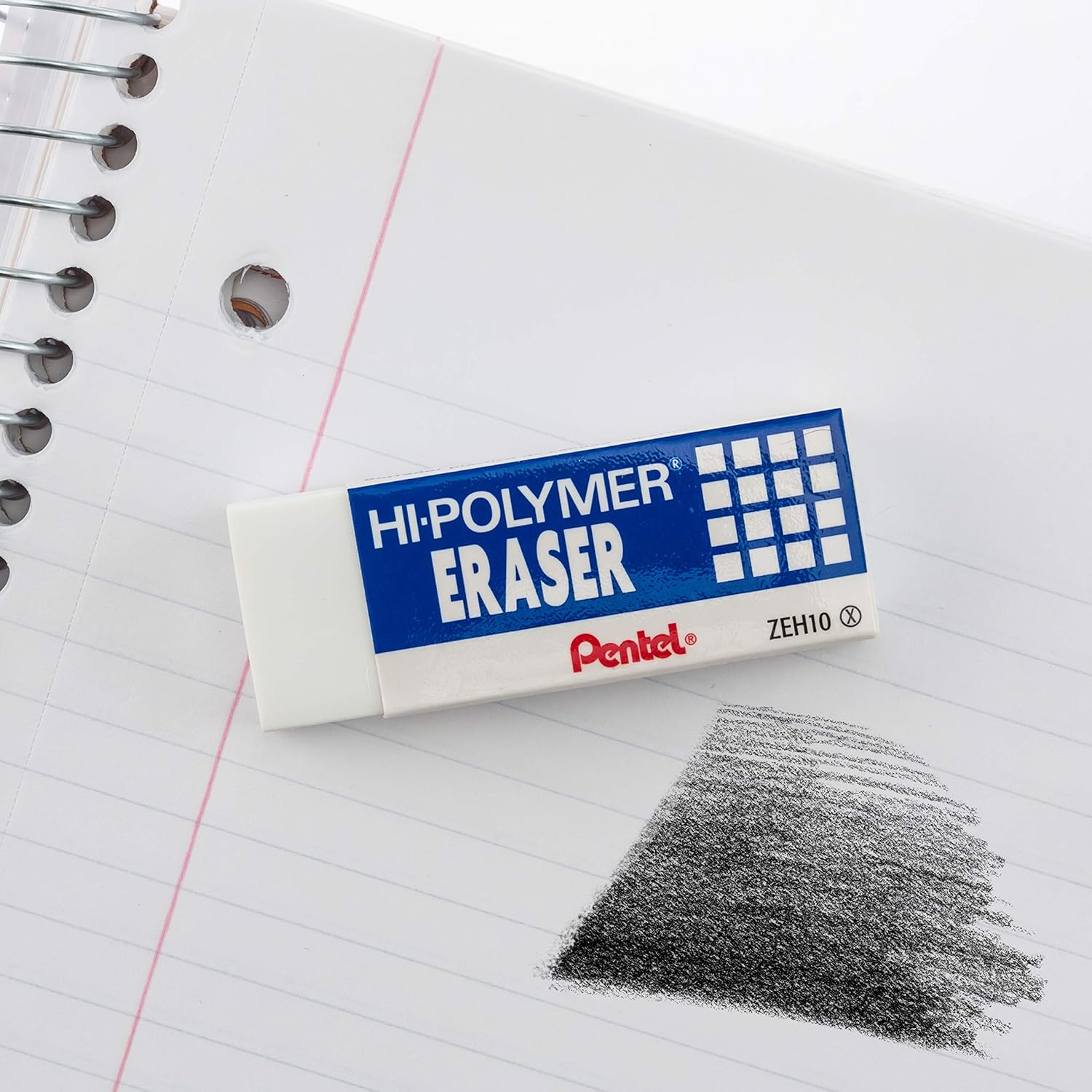 Pentel Hi-Polymer Block Eraser,Large,4 Pack Erasers