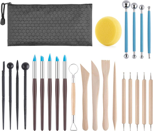 25 PCS Polymer Clay Sculpting Tools Kits